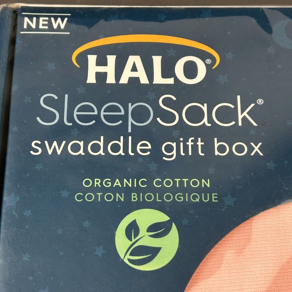 HALO SleepSack Swaddle 3-Way Adjustable Newborn 0-6 months Organic Cotton Pink - Picture 9 of 10